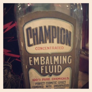 Champion Embalming Fluid from Dolly Python in Dallas