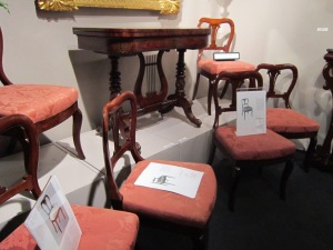 Duncan Phyfe Chairs at Armory Show Joan Bogart Antiques